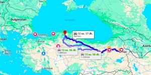 Ağrı Kastamonu Arası Kaç Km?