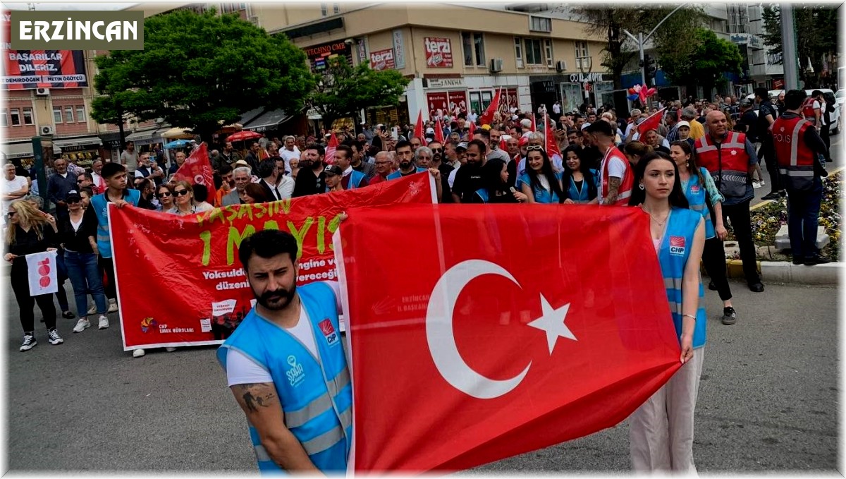 1 Mayıs Erzincan'da kutlandı
