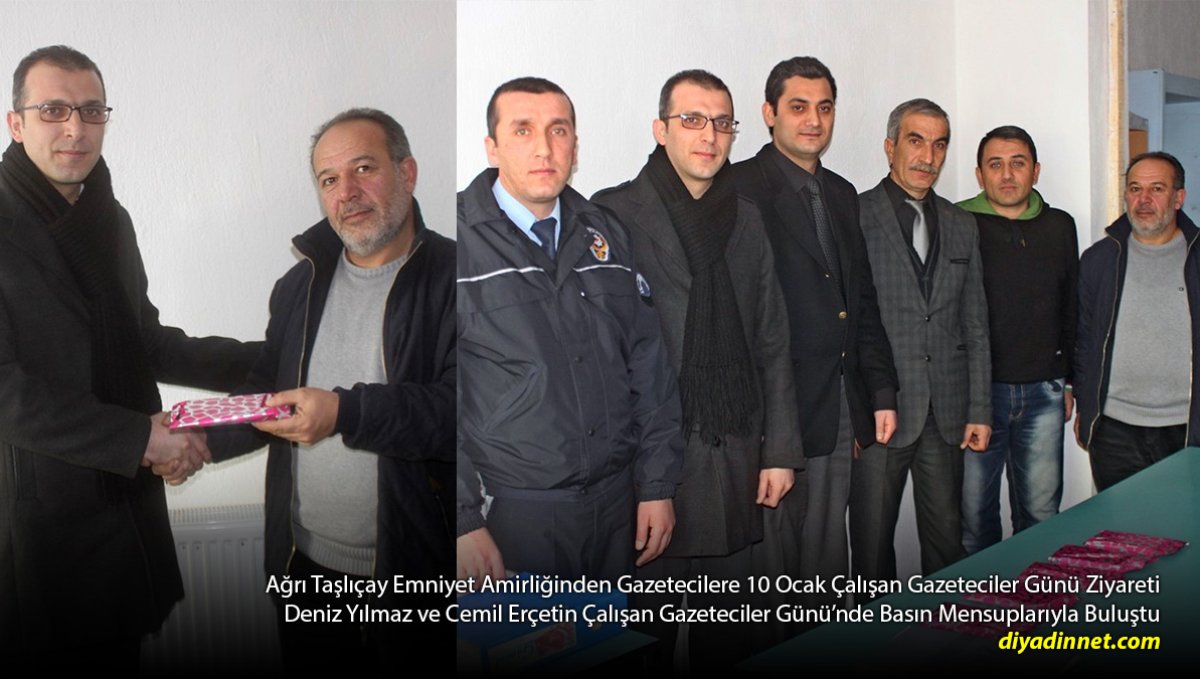 10 Ocak'ta Anlamlı Ziyaret: Taşlıçay Emniyeti Gazetecileri Unutmadı