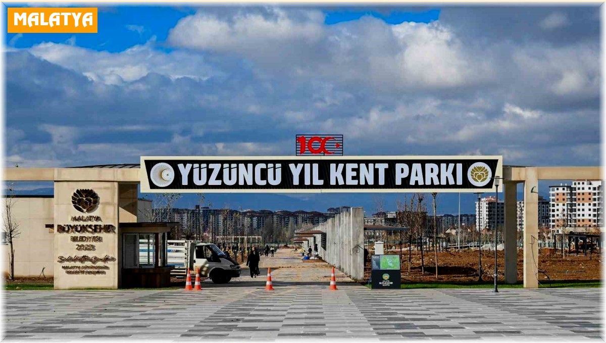 100. Yıl kent parkında sona doğru