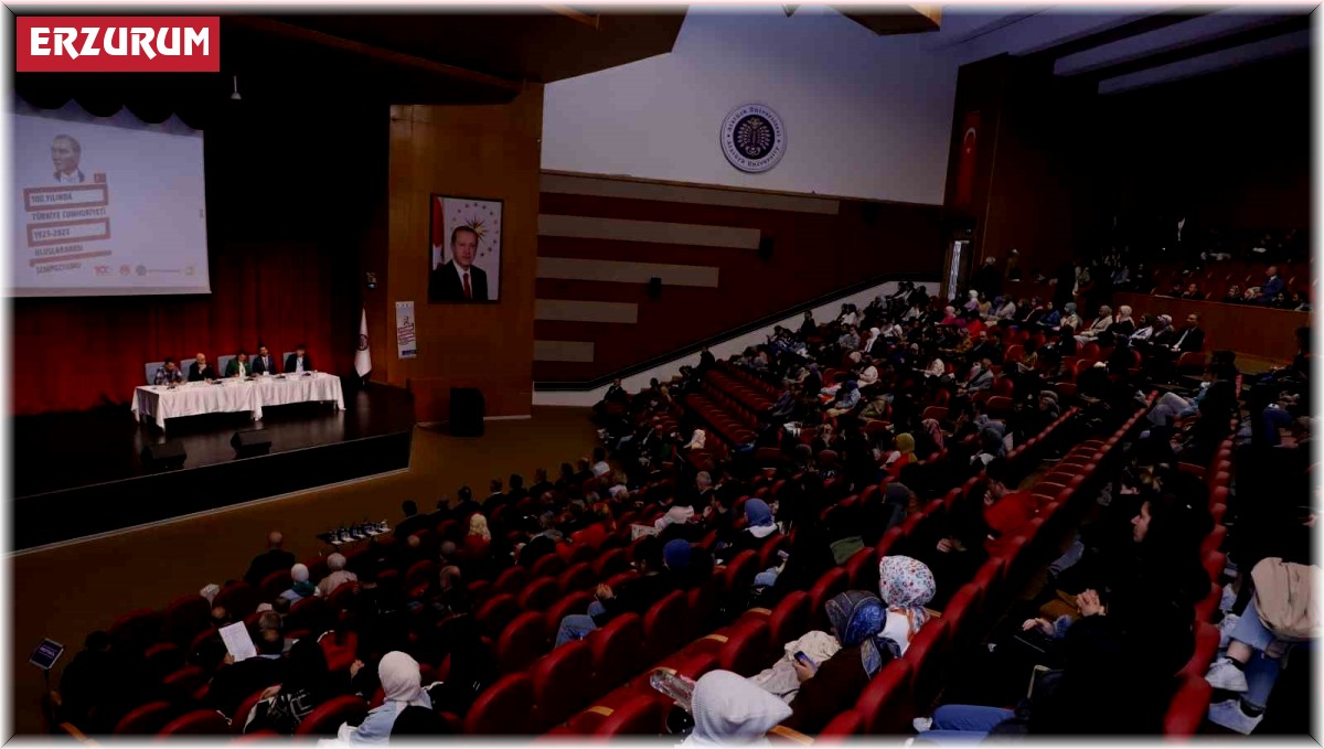 100. yılında Türkiye Cumhuriyeti 1923-2023 Uluslararası Sempozyumu Atatürk Üniversitesi'nde başladı