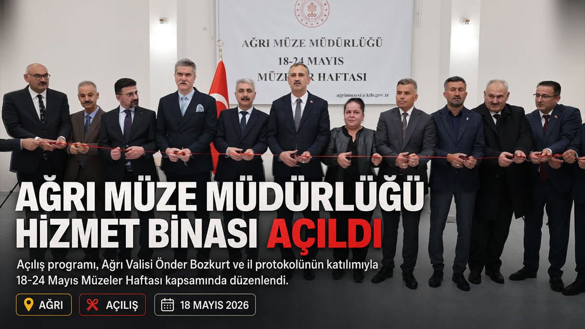 Ağrı Müze Müdürlüğü hizmet binası törenle açıldı
