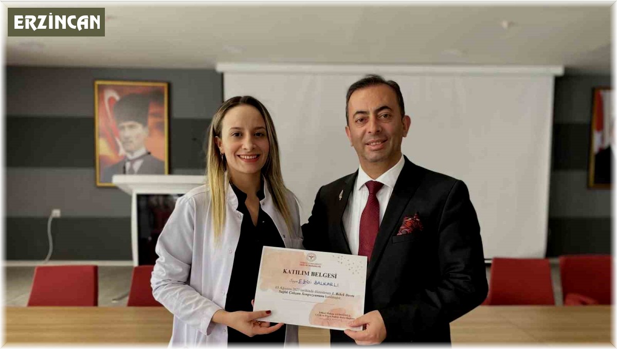 107 sağlık çalışanına katılım belgesi verildi