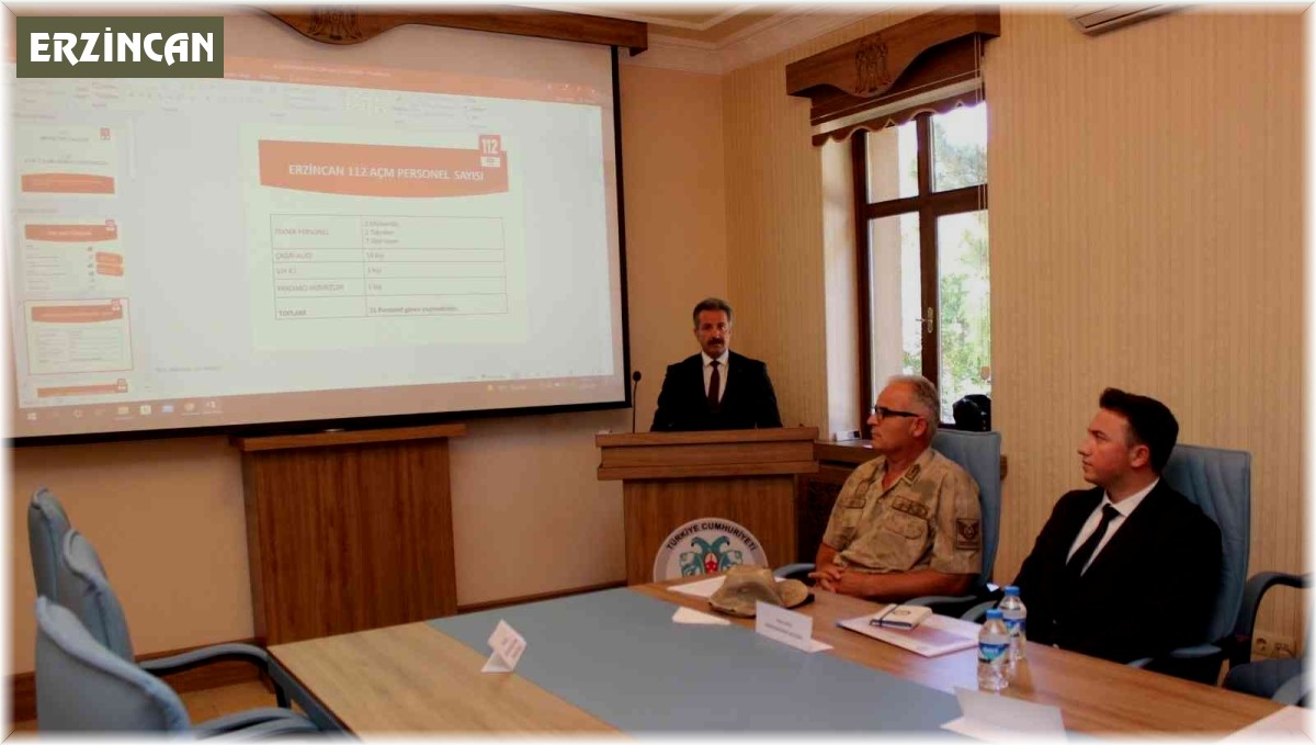 112 Acil Çağrı Hizmetleri İl Koordinasyon Kurulu toplantısı yapıldı
