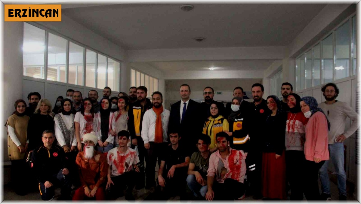 112 personelinden gerçeği aratmayan tatbikat