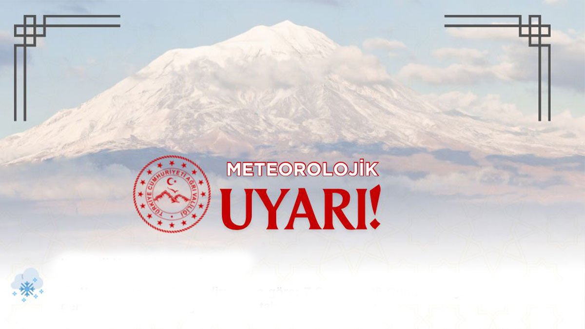 Ağrı Valiliği Uyardı: Akşam Saatlerinden İtibaren Buzlanma ve Çığ Tehlikesi
