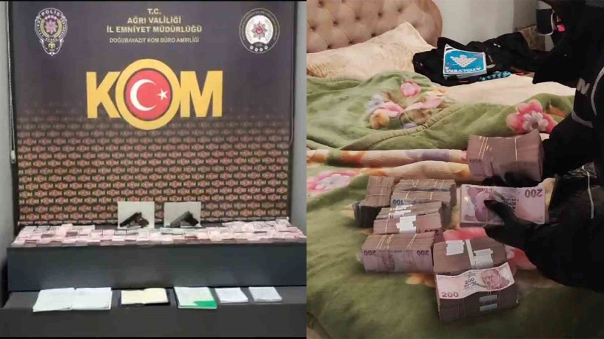 Ağrı merkezli tefecilik operasyonunda 19 kişi gözaltına alındı, 1 milyon TL ele geçirildi