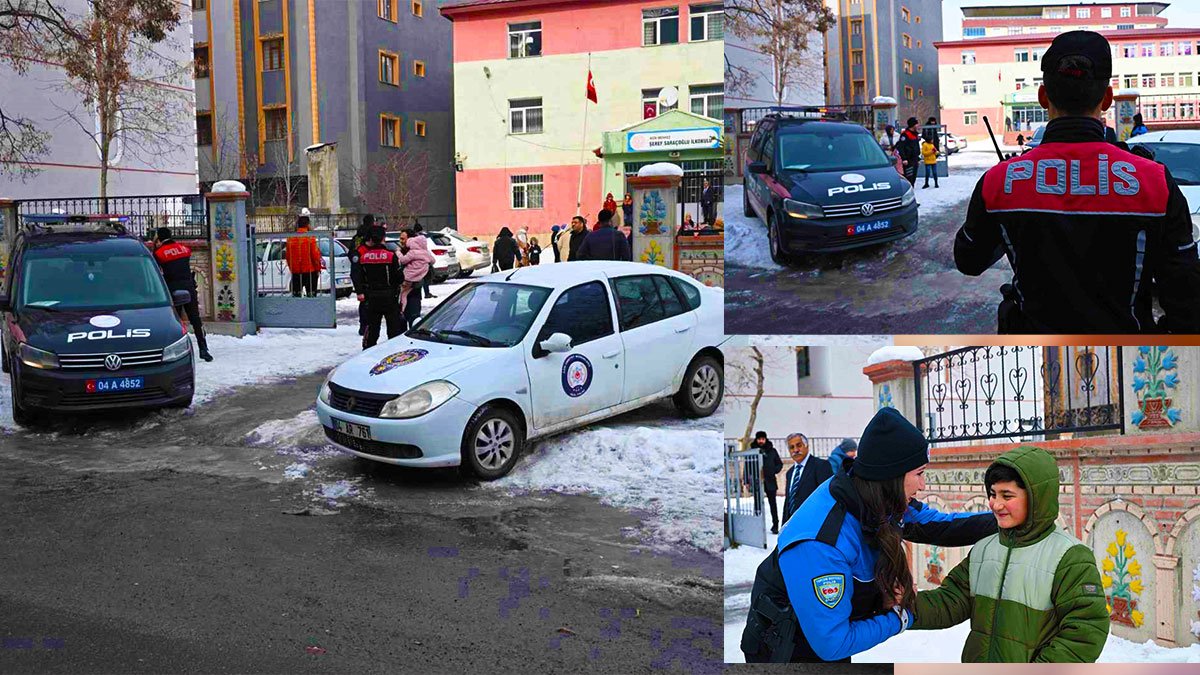 Ağrı’da çocukların güvenliği için okul çevrelerinde sıkı denetim