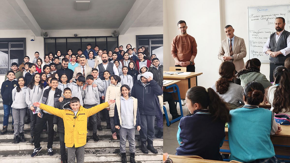 Patnos’ta Cengiz Çıkrık İlk ve Ortaokuluna Eğitim Ziyareti