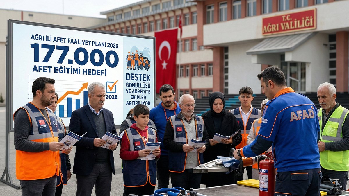 Ağrı’da 177 Bin Kişiye Afet Eğitimi Hedefi: AFAD 2026 Planı Devrede