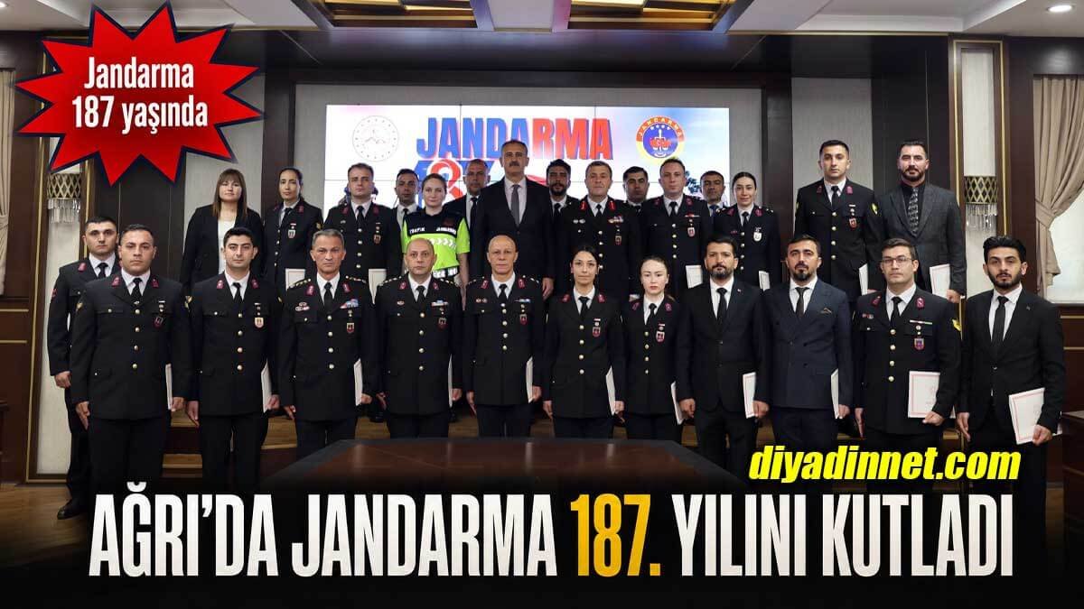 Ağrı'da Jandarma Teşkilatı'nın 187. Yılı Kutlandı