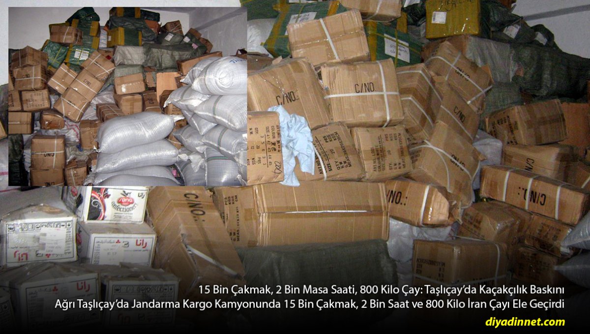 15 Bin Çakmak, 2 Bin Masa Saati, 800 Kilo Çay: Taşlıçay'da Kaçakçılık Baskını