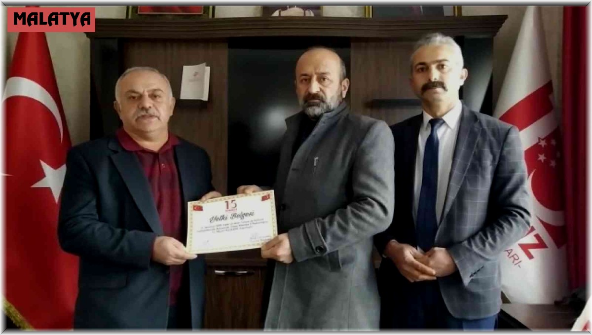 15 Temmuz Milli İrade Ocakları Malatya İl Başkanlığı'nda bayrak değişimi