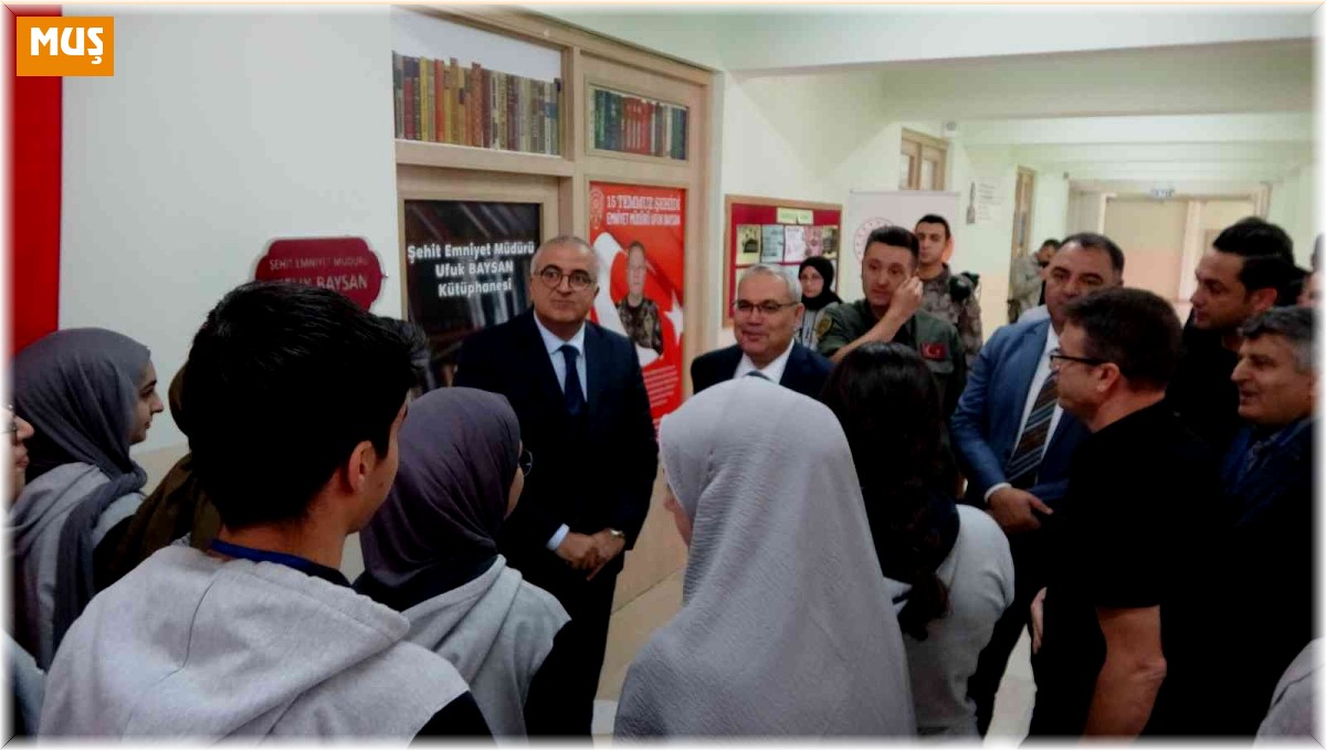 15 Temmuz şehidi Emniyet Müdürü Ufuk Baysan adına kütüphane kuruldu