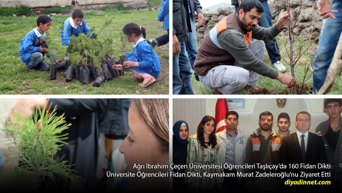 160 Fidanla Geleceğe Nefes: Üniversiteliler Taşlıçay'ı Yeşillendirdi