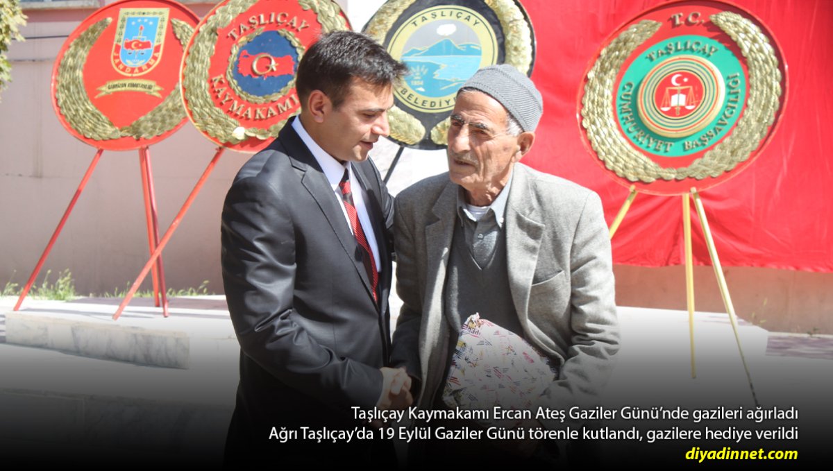 19 Eylül Gaziler Günü Taşlıçay'da Anlamlı Törenle Kutlandı