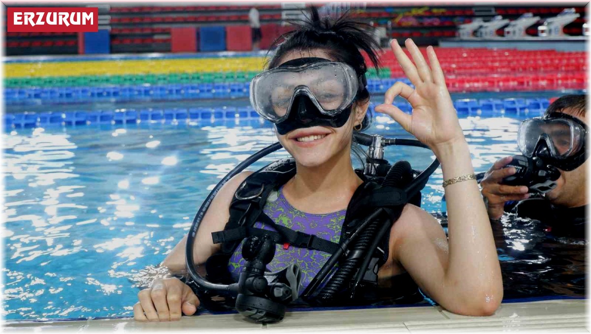 1959 rakımda Erzurum'da dalış eğitimi