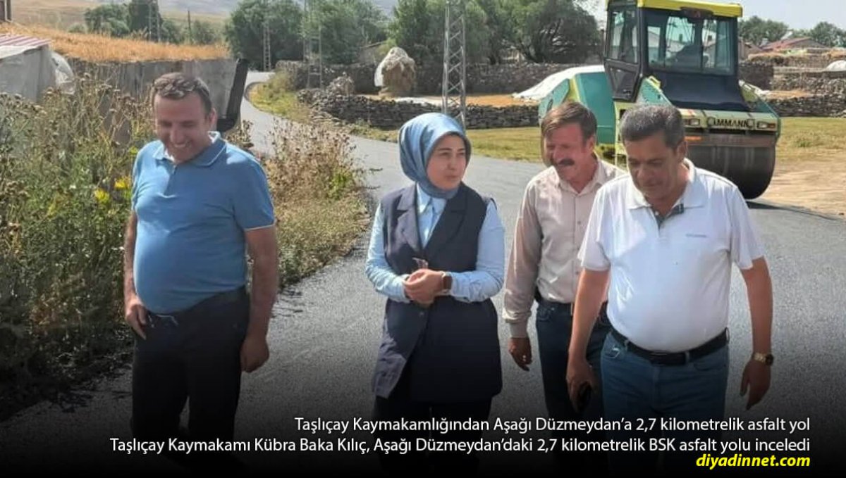 Aşağı Düzmeydan'ın 2,7 kilometrelik yolu asfaltlandı: Yeni yol ulaşıma açıldı