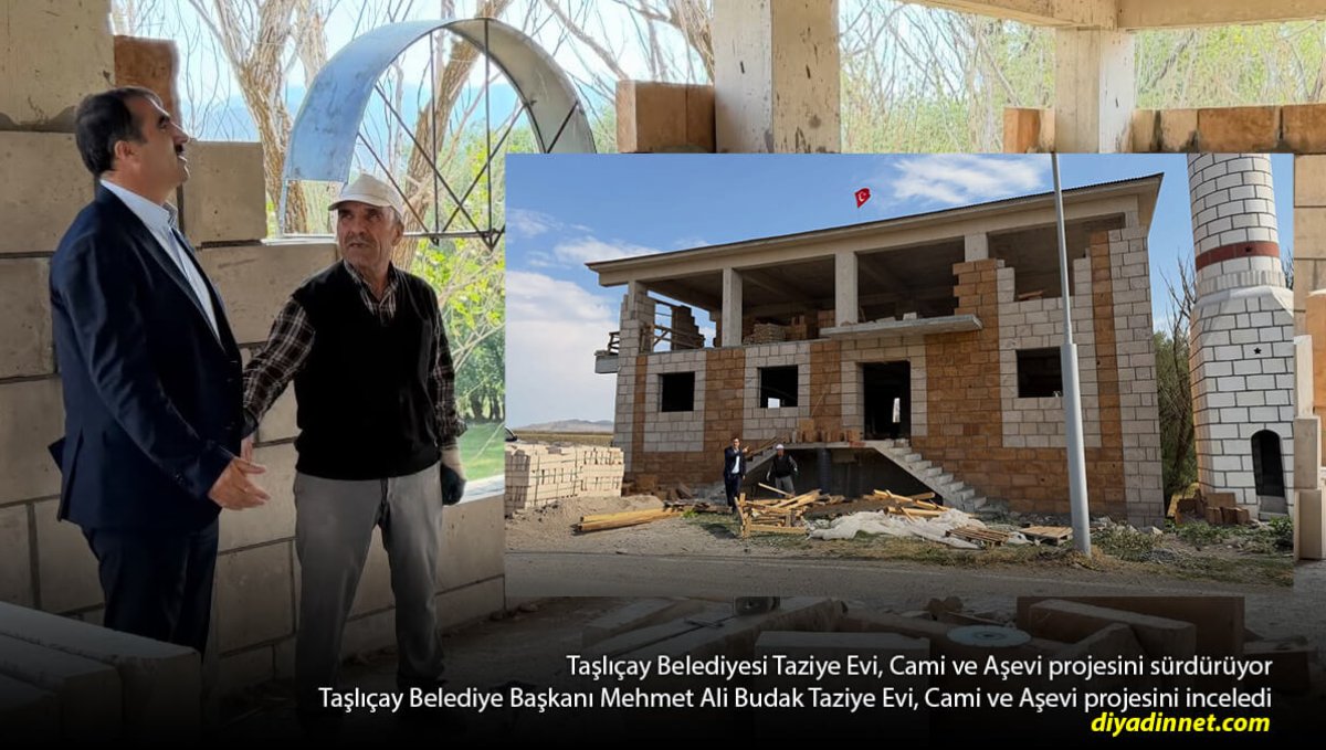 3 hizmet tek projede: Taşlıçay'da Taziye Evi, Cami ve Aşevi yapılıyor