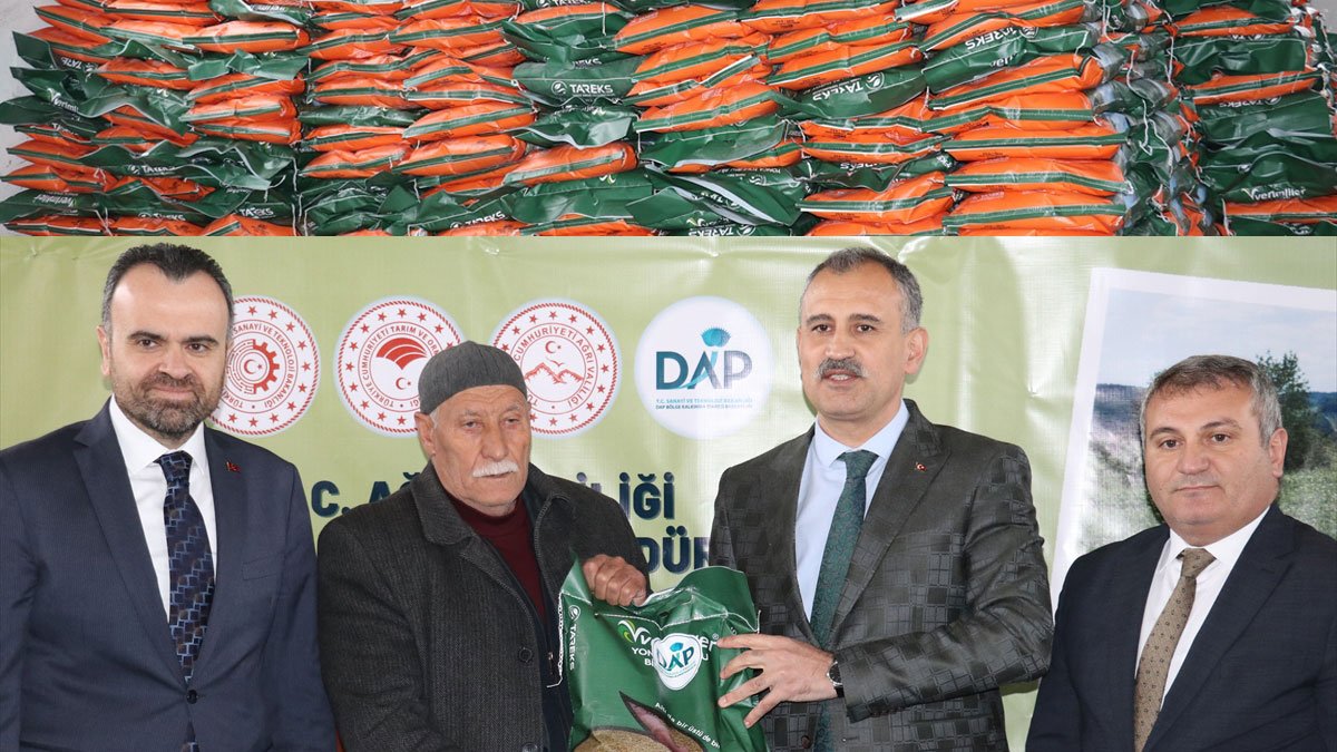 Ağrı’da 440 çiftçiye yüzde 70 hibeyle 44 ton yonca tohumu dağıtıldı