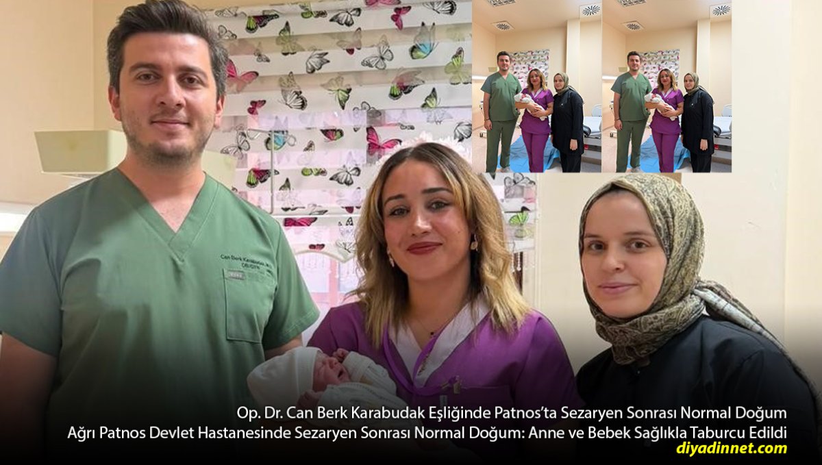 İlki Sezaryendi, İkincisi Normal Doğum Oldu: Patnos'ta Anne Bebeğini Sağlıkla Kucağına Aldı