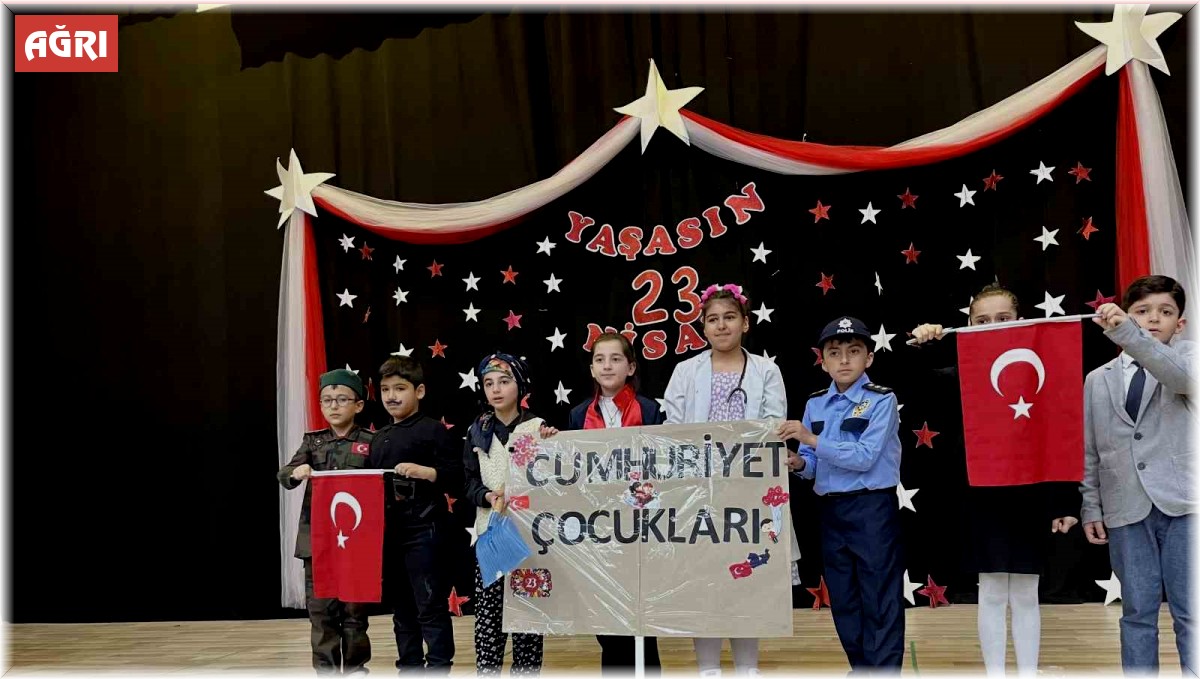 23 Nisan Ağrı'da coşkuyla kutlandı