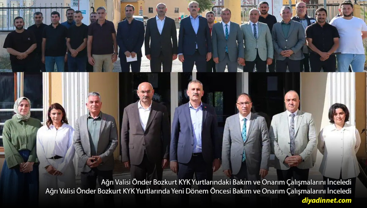 Ağrı'da KYK Yurtları Yeni Döneme Hazırlanıyor: Vali Önder Bozkurt Çalışmaları İnceledi