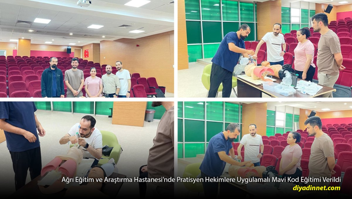 Ağrı'da Pratisyen Hekimlere Uygulamalı "Mavi Kod" Eğitimi