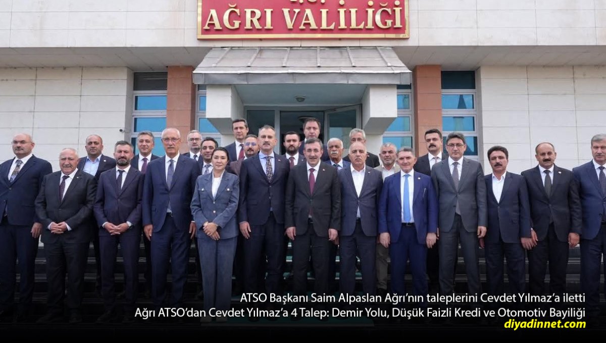 Ağrı'nın 4 Kritik Talebi Cevdet Yılmaz'a İletildi: Demir Yolu ve Düşük Faizli Kredi Gündemde