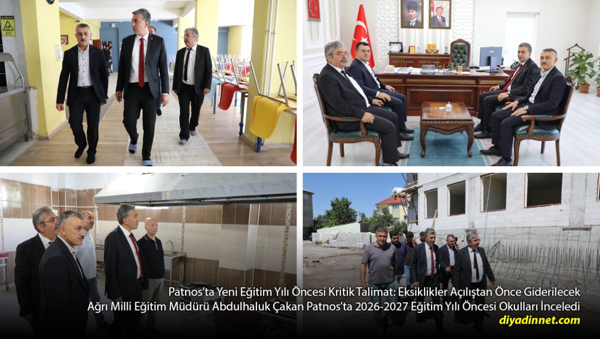 2026-2027 Eğitim Yılı Öncesi Patnos'ta Yoğun Hazırlık: Eksikler Tek Tek Tespit Edildi
