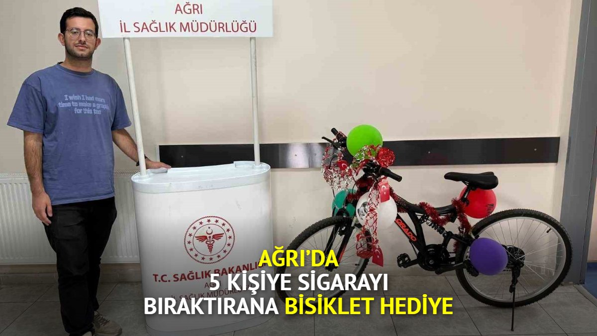 Ağrı'da sigarayı bırakıp 5 kişiye bıraktırana bisiklet verilecek