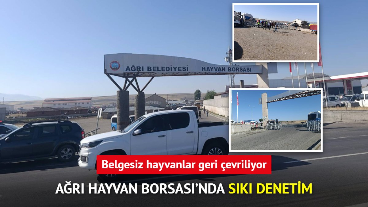 Çevre illerde şap riski arttı, Ağrı Hayvan Borsası'nda tedbirler sıkılaştırıldı