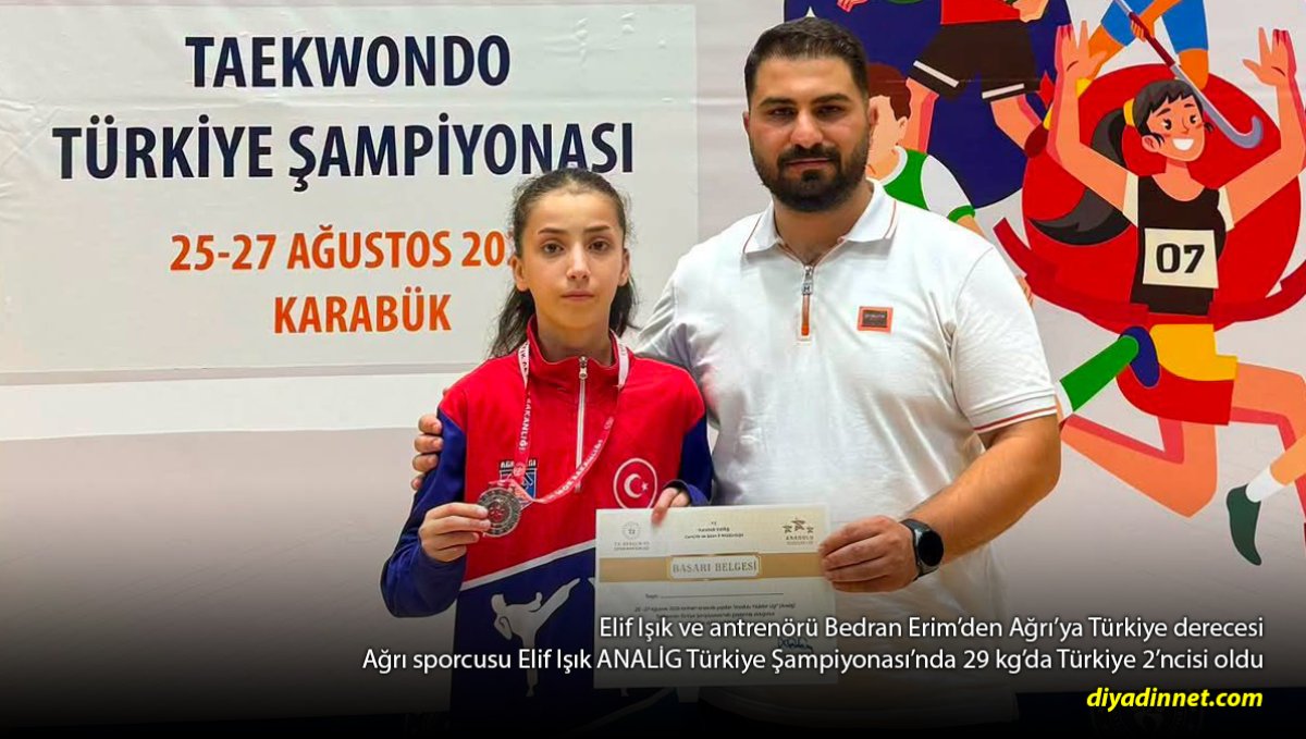 29 Kiloda Türkiye 2.'si: Elif Işık Ağrı'nın Gururu Oldu