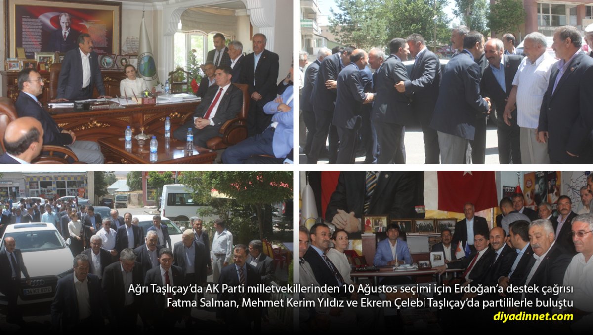 3 Ağrı Milletvekilinden Taşlıçay'da Erdoğan'a Destek Çağrısı