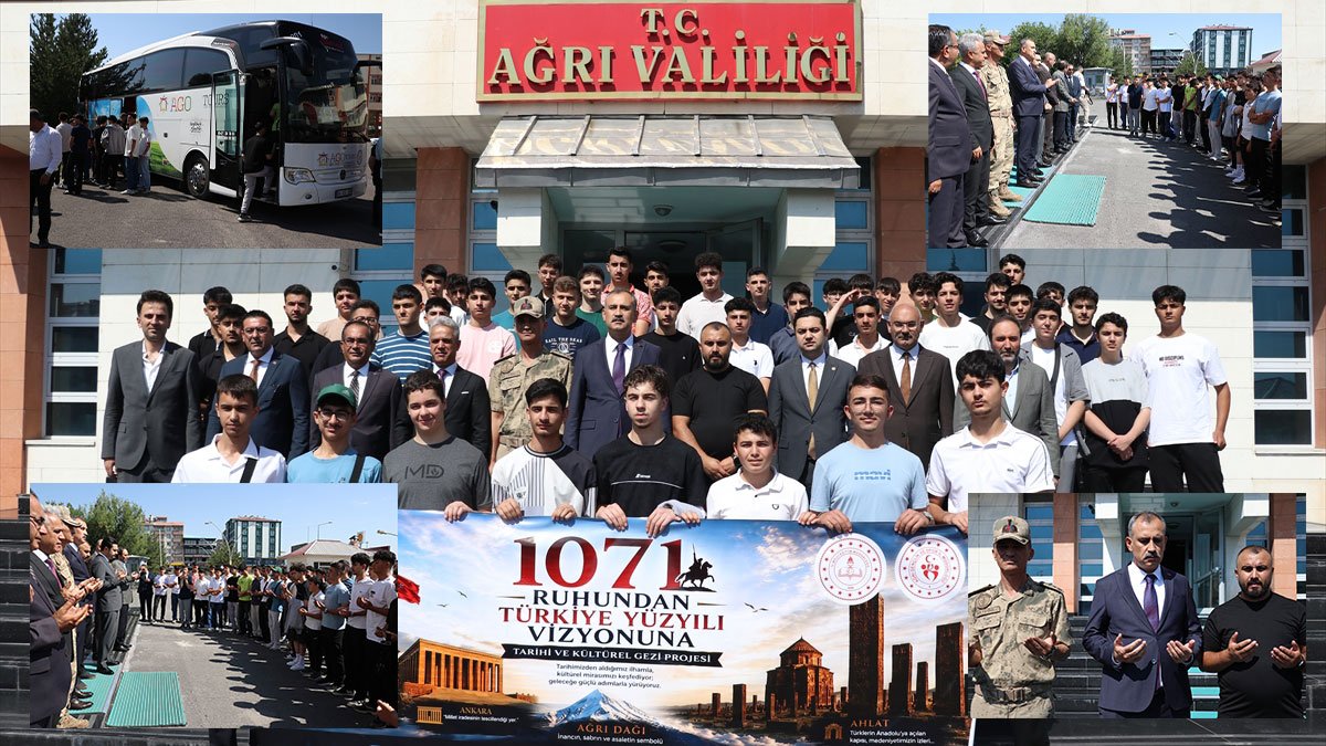 3 Şehir, 1071 Öğrenci: Ağrı'da Tarih ve Kültür Yolculuğu Başladı