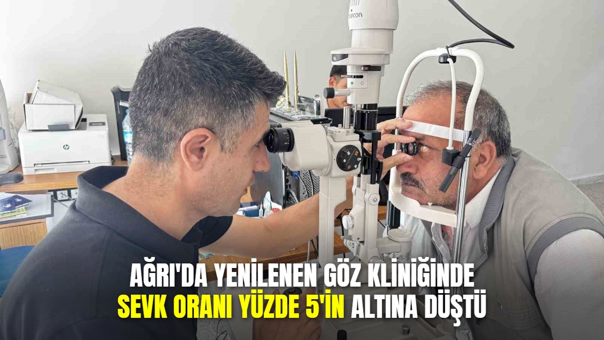 Hasta gönderen Ağrı, hasta kabul eden merkeze dönüştü: Göz kliniğinde sevk yüzde 5'in altında