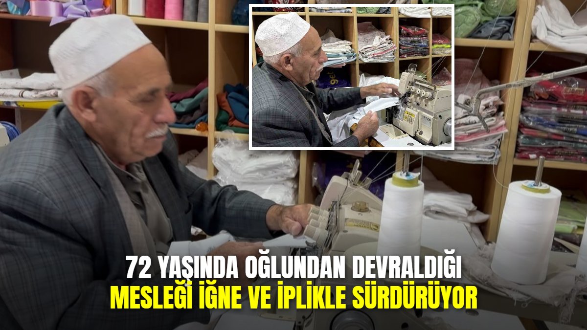 Patnos'ta 72 yaşındaki Ahmet Hacı, oğlundan devraldığı işi 4 yıldır sürdürüyor