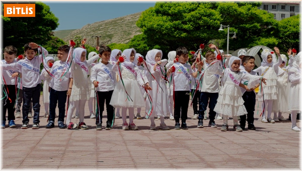 4-6 yaş Kur'an kursu öğrencilerinden Filistin hassasiyeti