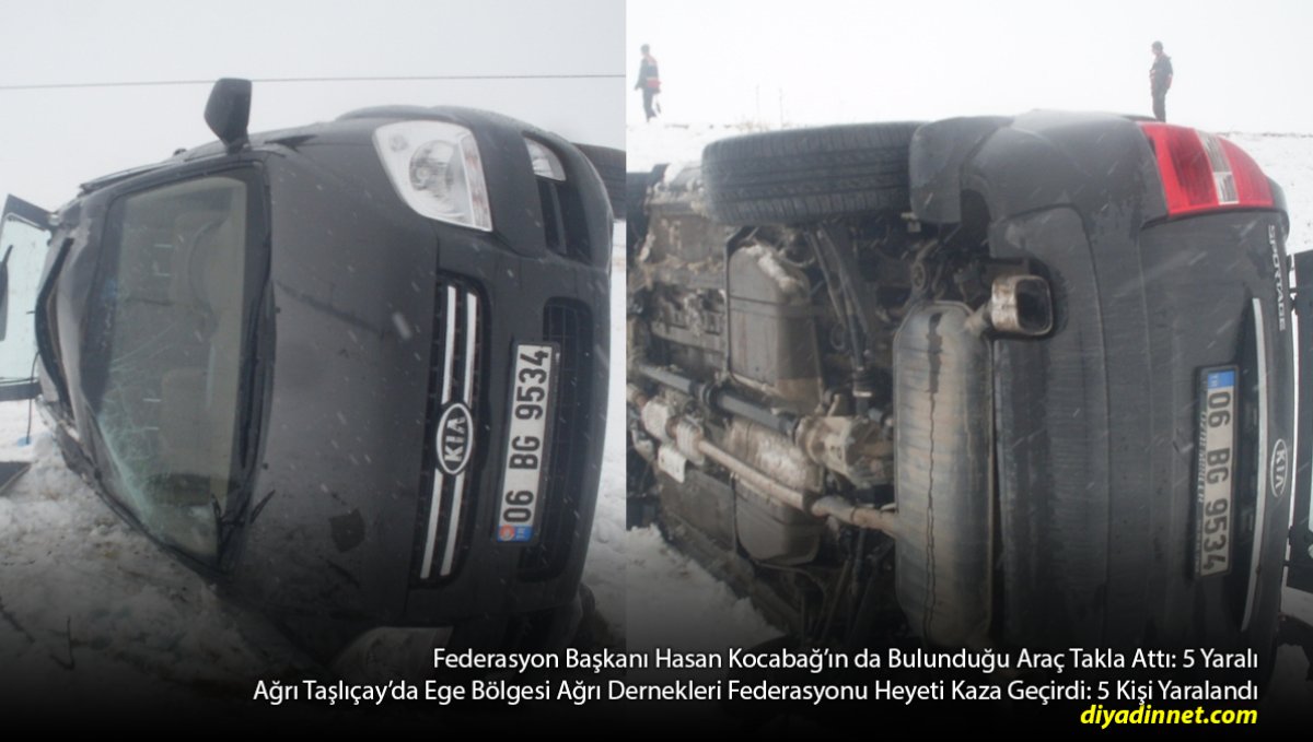 5 Bin Öğrenciye Yardım İçin Geldiler, Taşlıçay'da Araçları Takla Attı