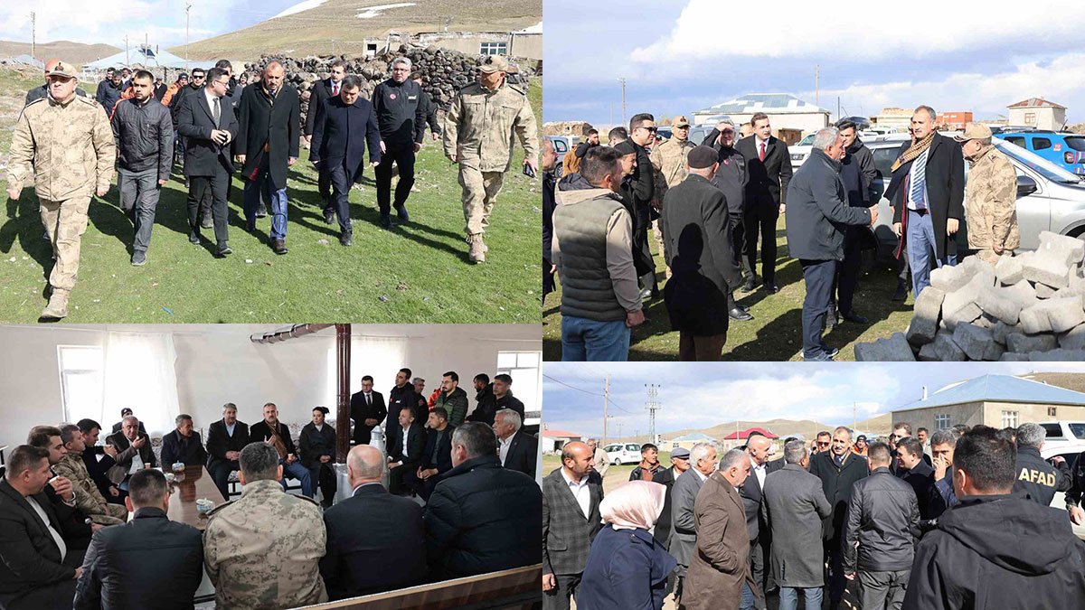 Patnos depremi sonrası Vali Bozkurt etkilenen köylerde inceleme yaptı