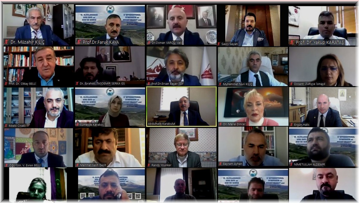 6. Uluslararası Ağrı Dağı ve Nuh'un Gemisi Sempozyumu başladı