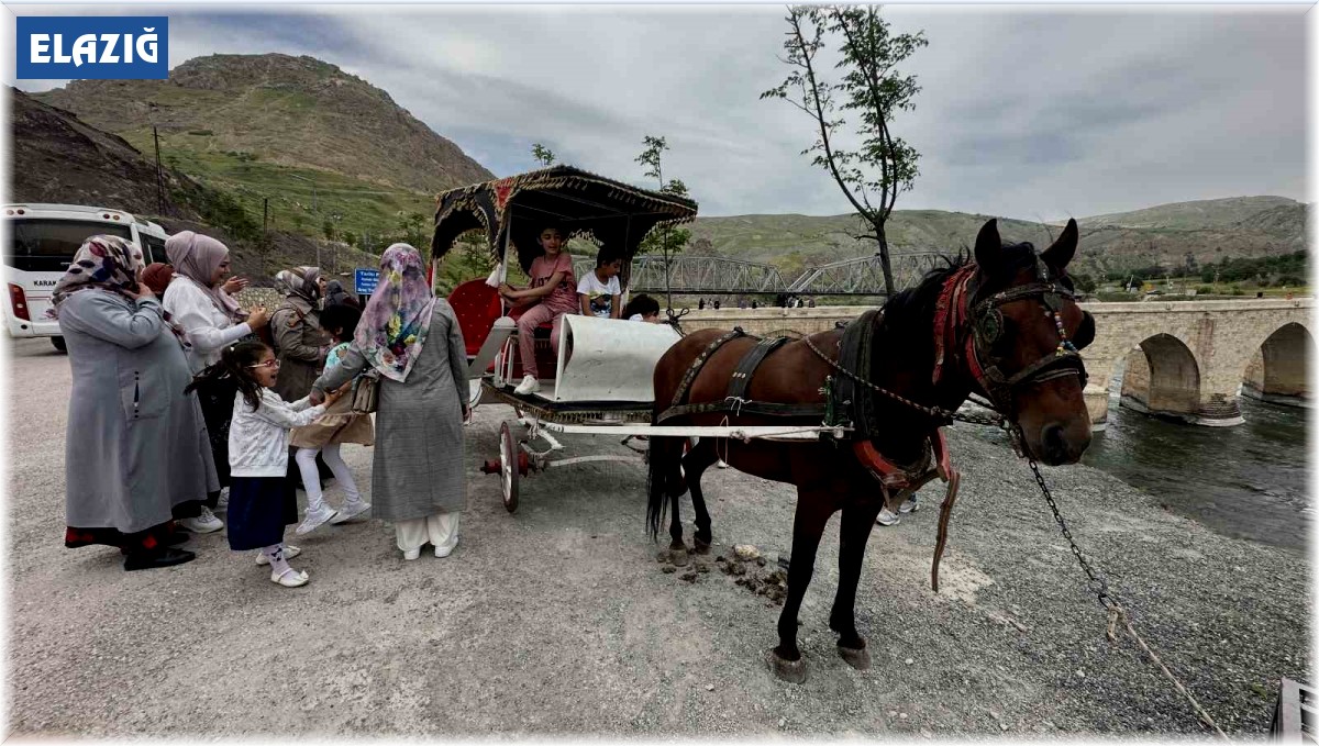 7 bin yıllık tarihi Palu ilçesi, sezonun ilk ziyaretçilerini ağırladı