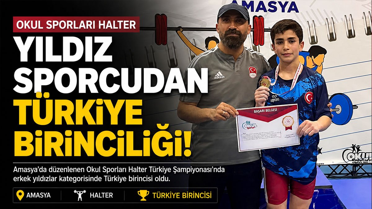 Ağrılı sporcu Osman Oğur 42 kiloda Türkiye şampiyonu oldu