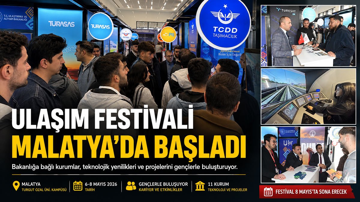 Malatya'da Ulaşım Festivali gençleri teknoloji ve kariyerle buluşturuyor