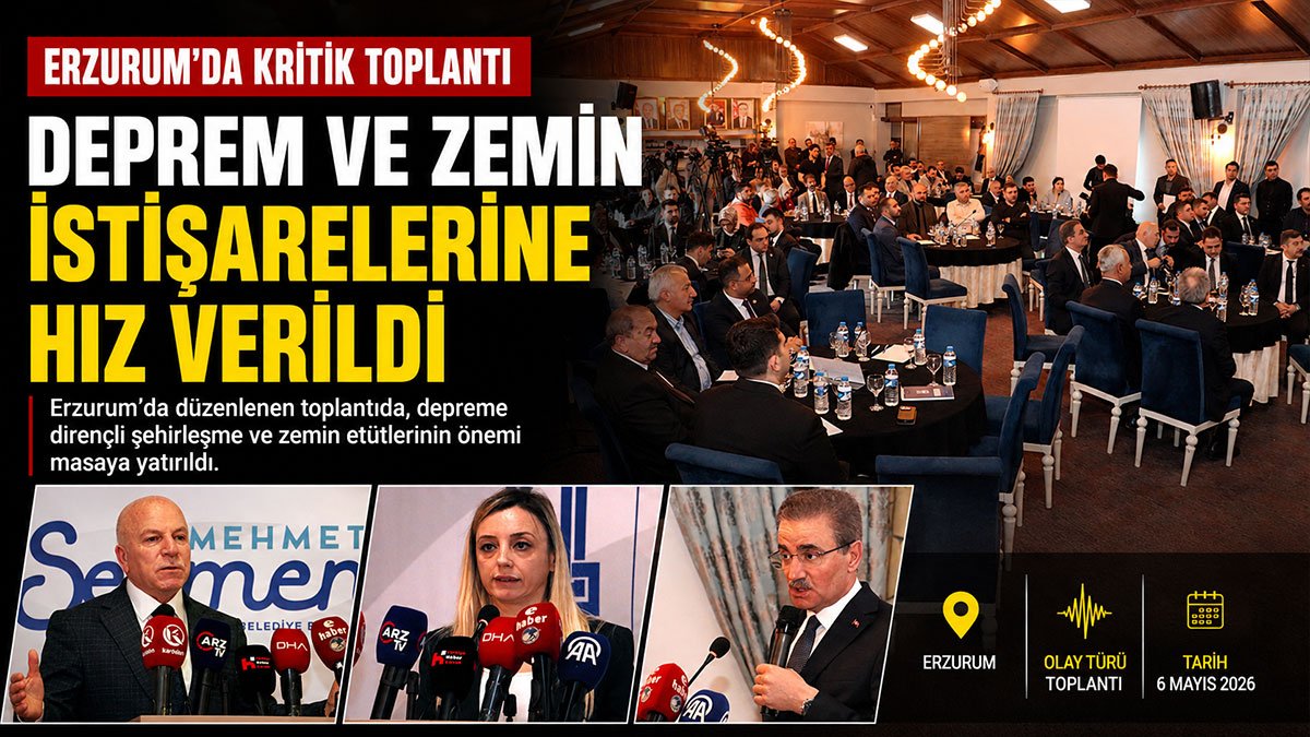 Fay hattındaki Erzurum'da deprem ve zemin riski masaya yatırıldı
