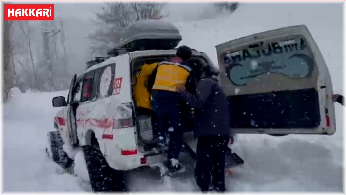 8 kilometreyi 2 saatte aşarak hastaya ulaştılar