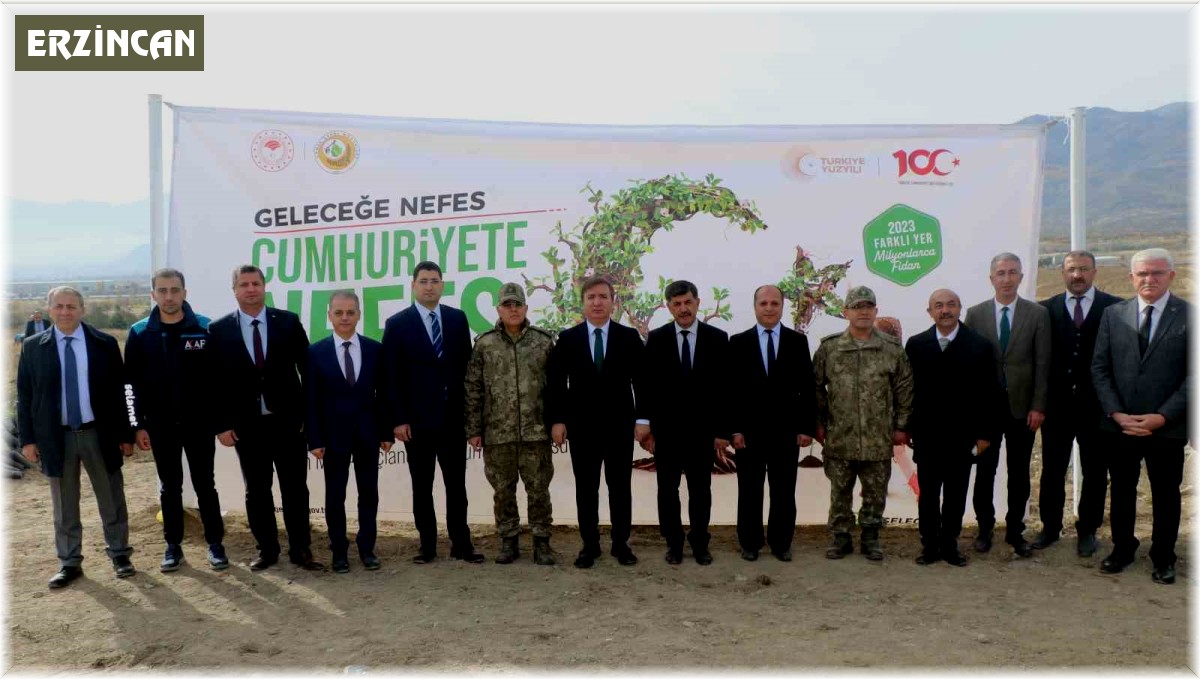 80 ilden gelen toprakla kardeşliğin şehri Erzincan'da fidanlar dikildi