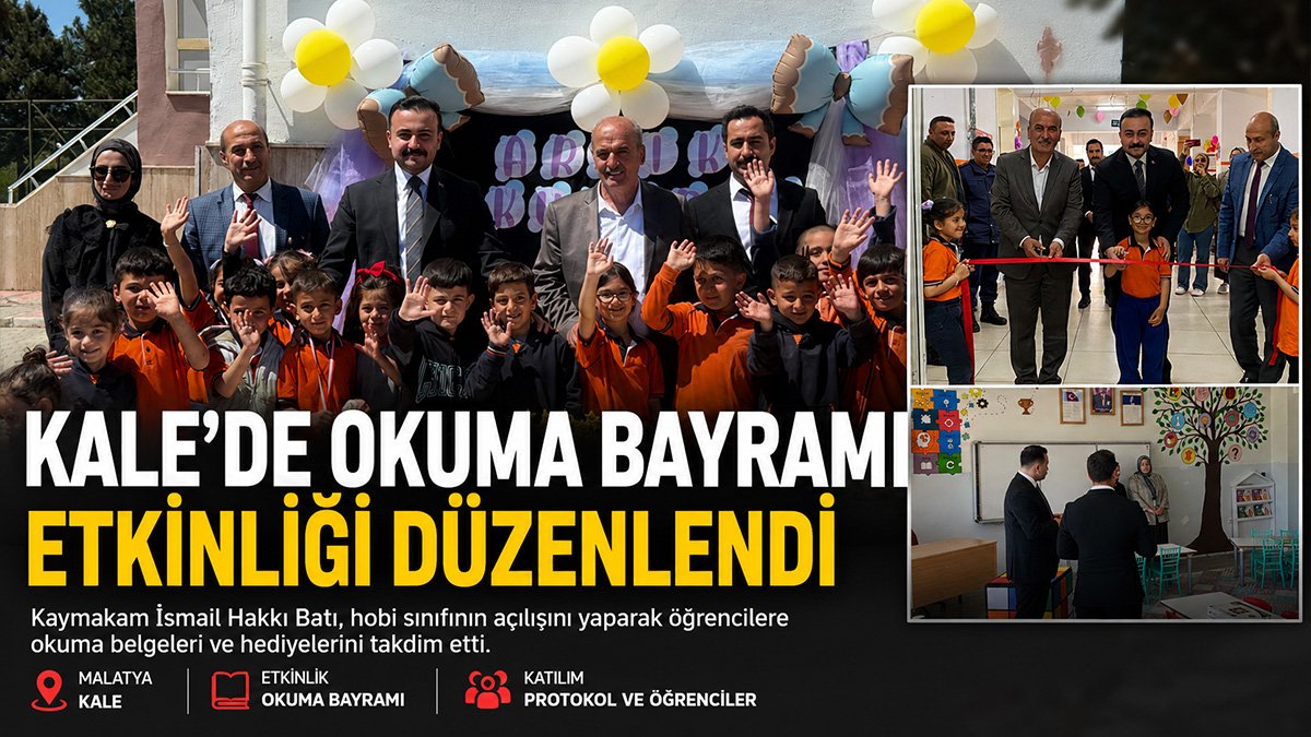 Kale'de Okuma Bayramı programında öğrencilere hobi sınıfı açıldı
