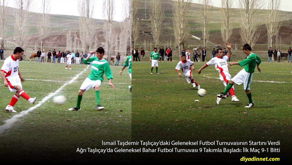 9 Takımlı Bahar Turnuvası 9-1'lik Maçla Başladı: Taşlıçay'da Futbol Heyecanı
