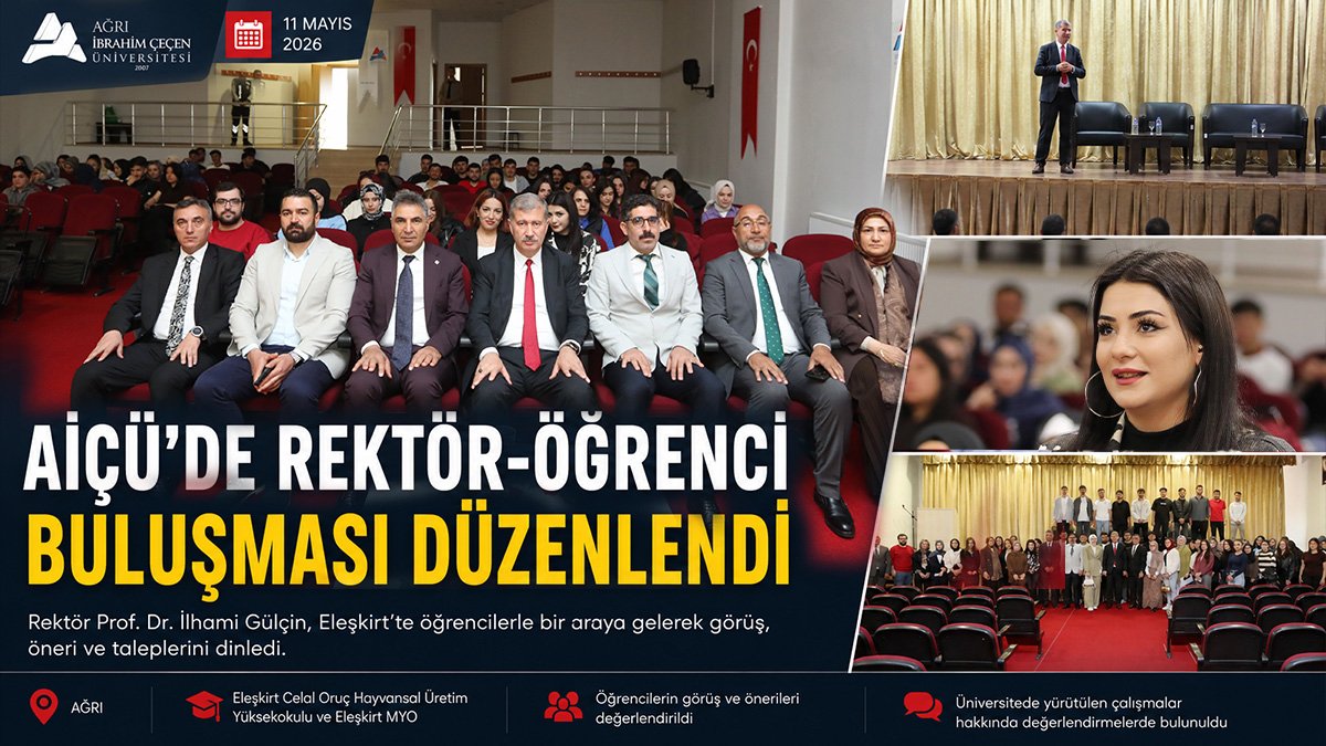 AİÇÜ Rektörü Gülçin, Eleşkirt'te öğrencilerin taleplerini dinledi
